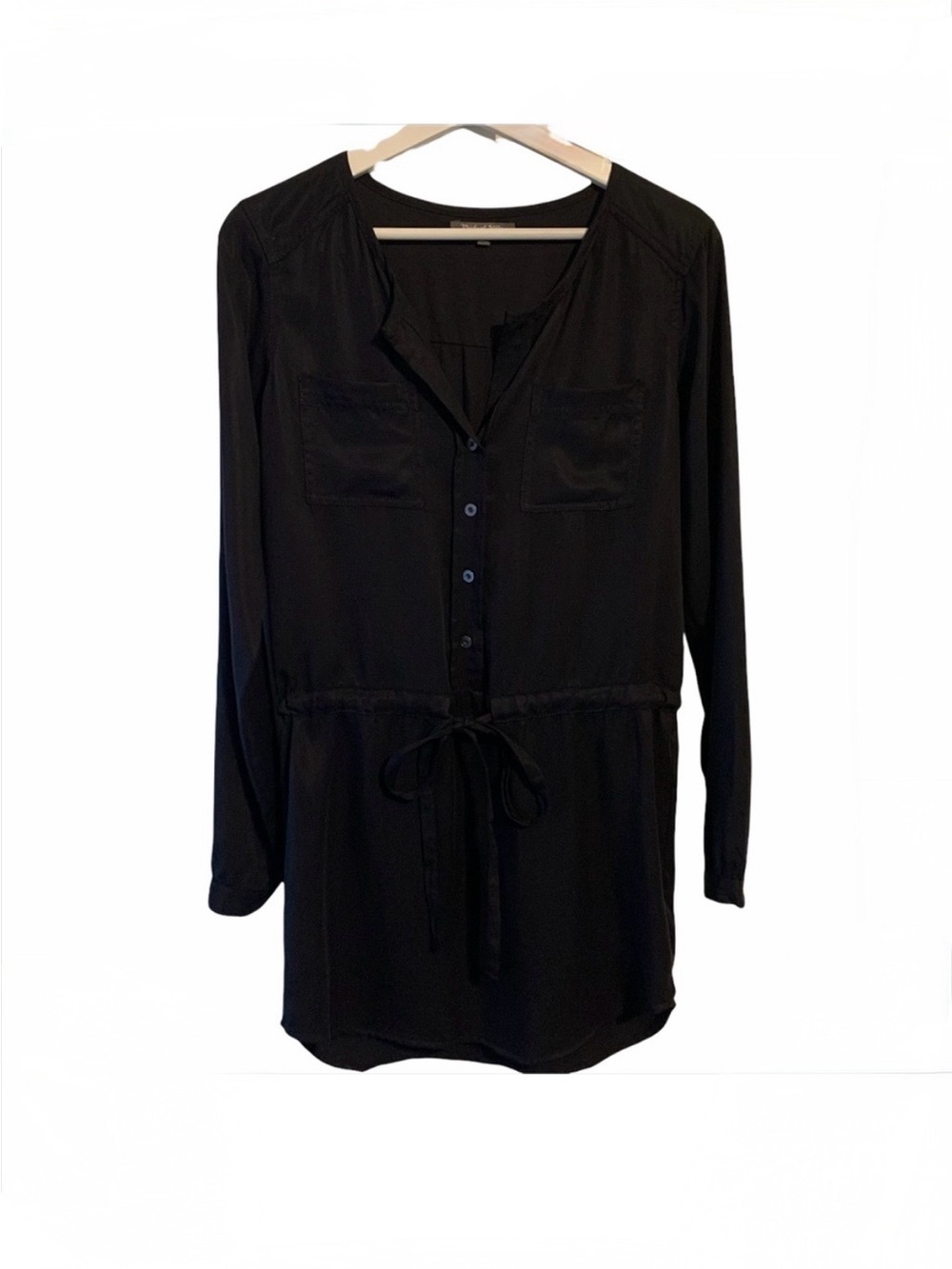 Revolve XS Michael Stars button down shirt dress lyocell soft comfy career